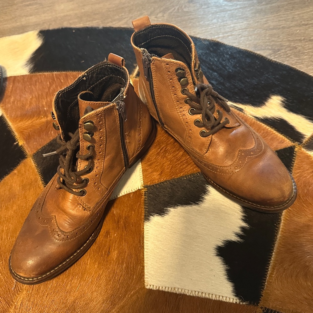 Italian Brown Leather Boots